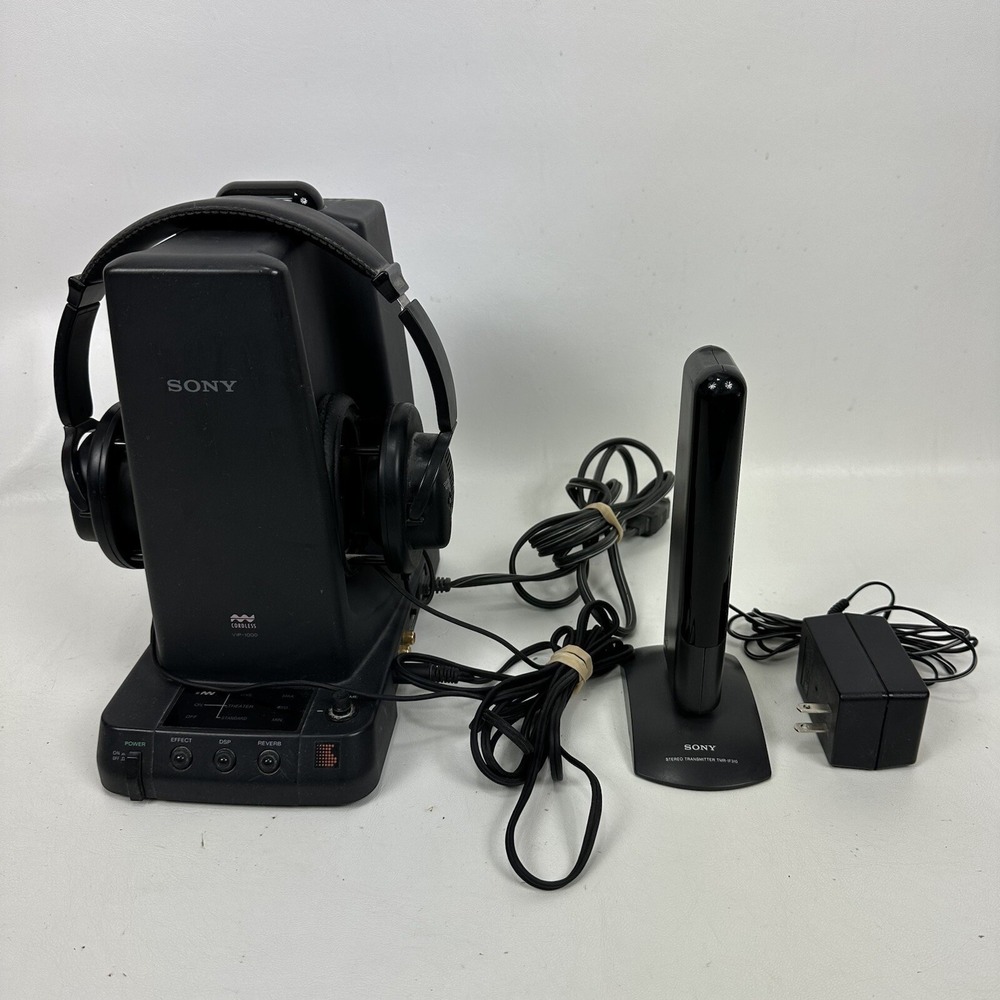 Sony VIP-1000 with VIP-1000H Headphones Virtual Phones COMPLETE TMR-IF310